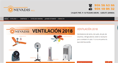 Desktop Screenshot of distribucionesnevadis.com