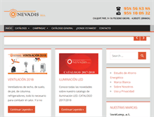 Tablet Screenshot of distribucionesnevadis.com